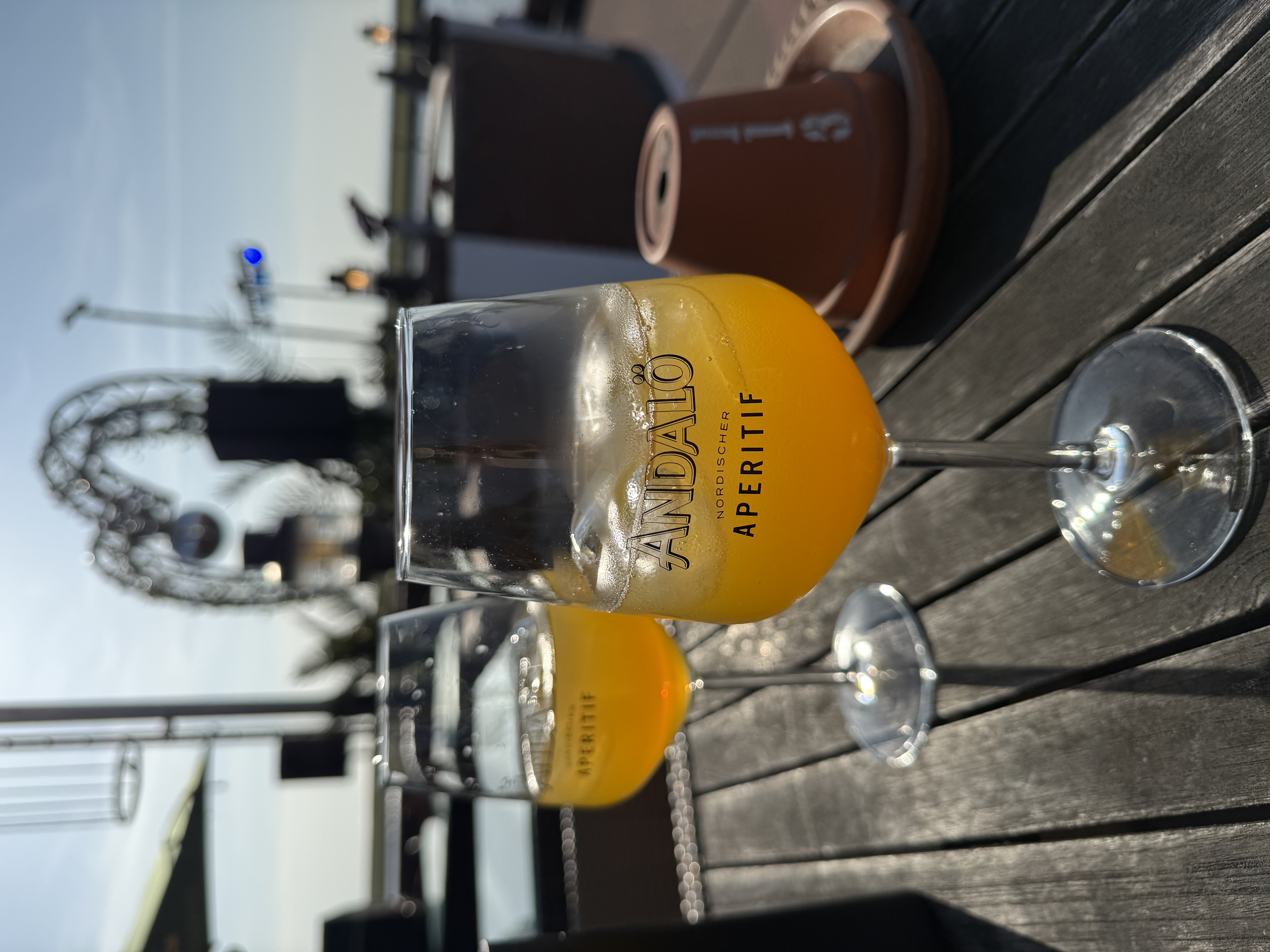 Aperitif auf der Terrasse